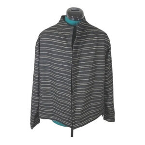 Rena Rowan Exquisitely Textured  High Colar Tailored‎ Blazer NWT